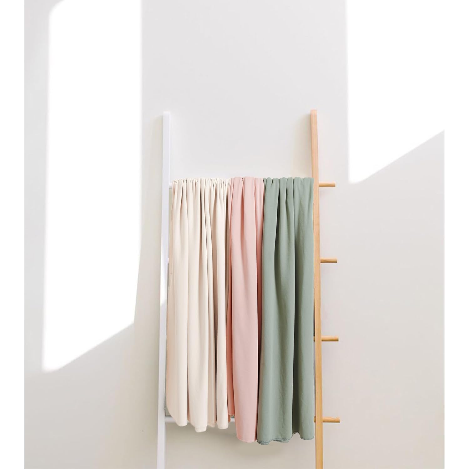 MairMore Baby Swaddle Blanket with Beanie Set Apricot 1