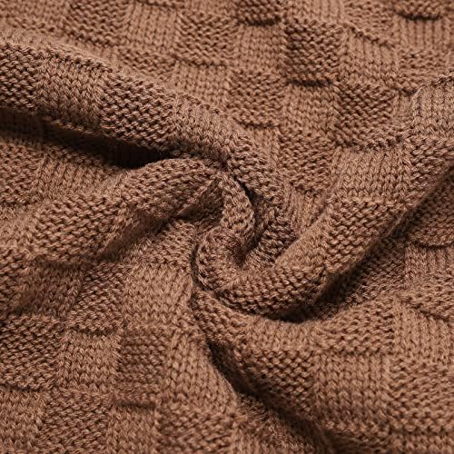 LAWKUL Cable Knit Baby Blanket 40x30 Inches