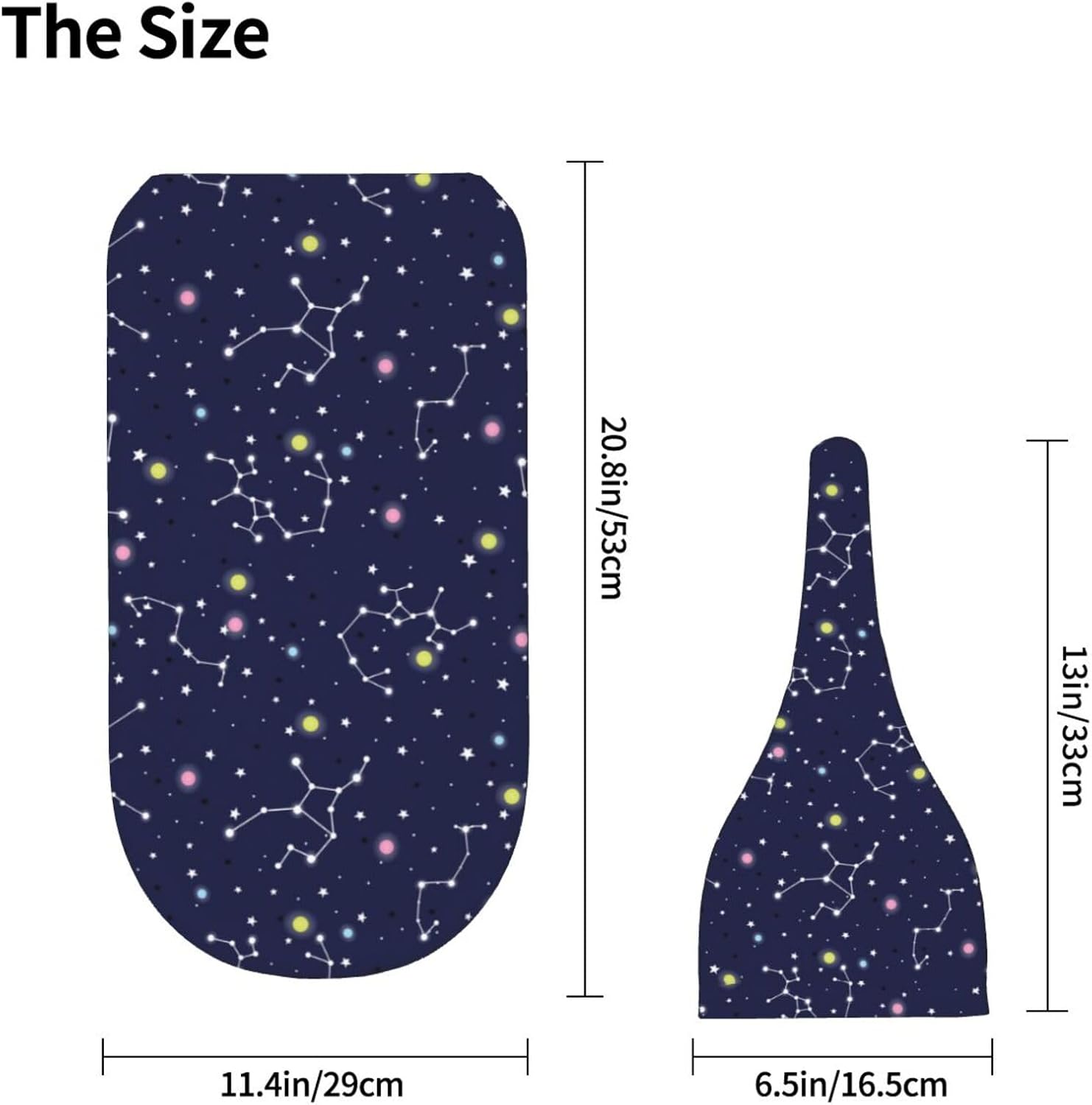 Muishi Space Stars Newborn Swaddle Blanket and Hat Set