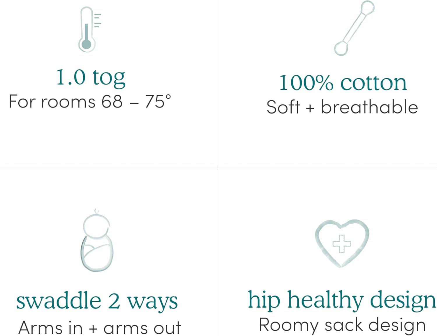 aden anais Essentials Easy Swaddle Wrap 3-Pack 1