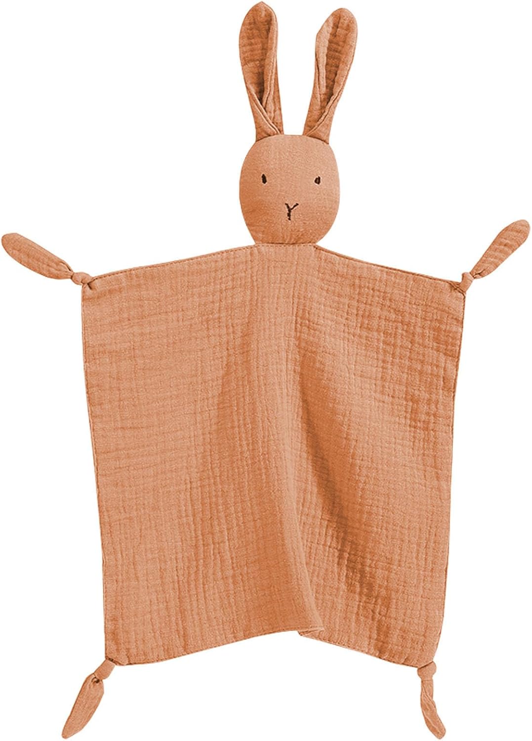 Organic Cotton Muslin Bunny Lovey Blanket for Baby 1