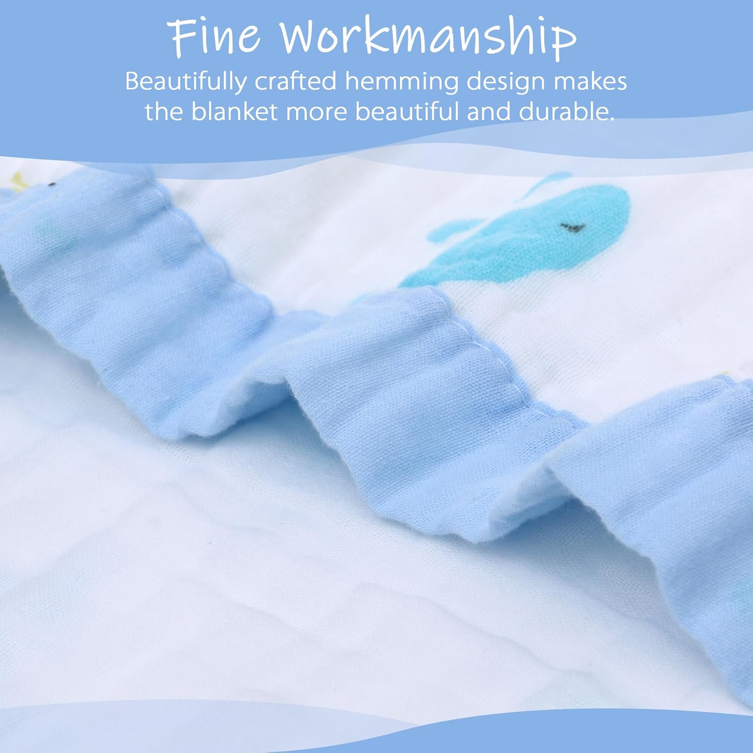 Miracle Baby Muslin Swaddle Blanket 6 Layers 43x43 Super Soft 100 Cotton