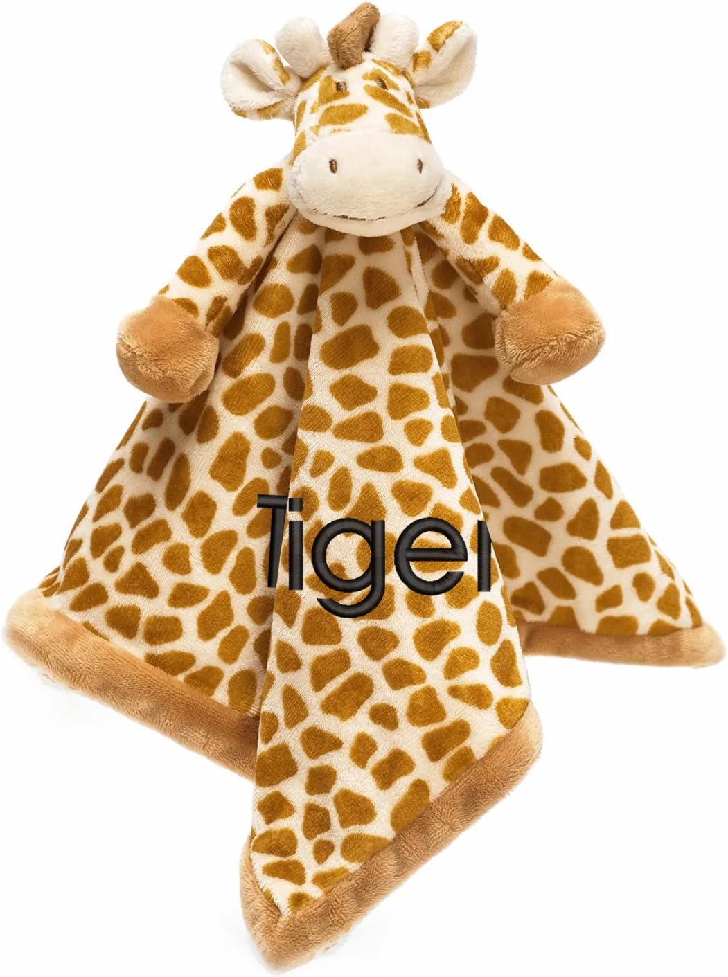 Personalized Baby Lovey Giraffe Security Blanket