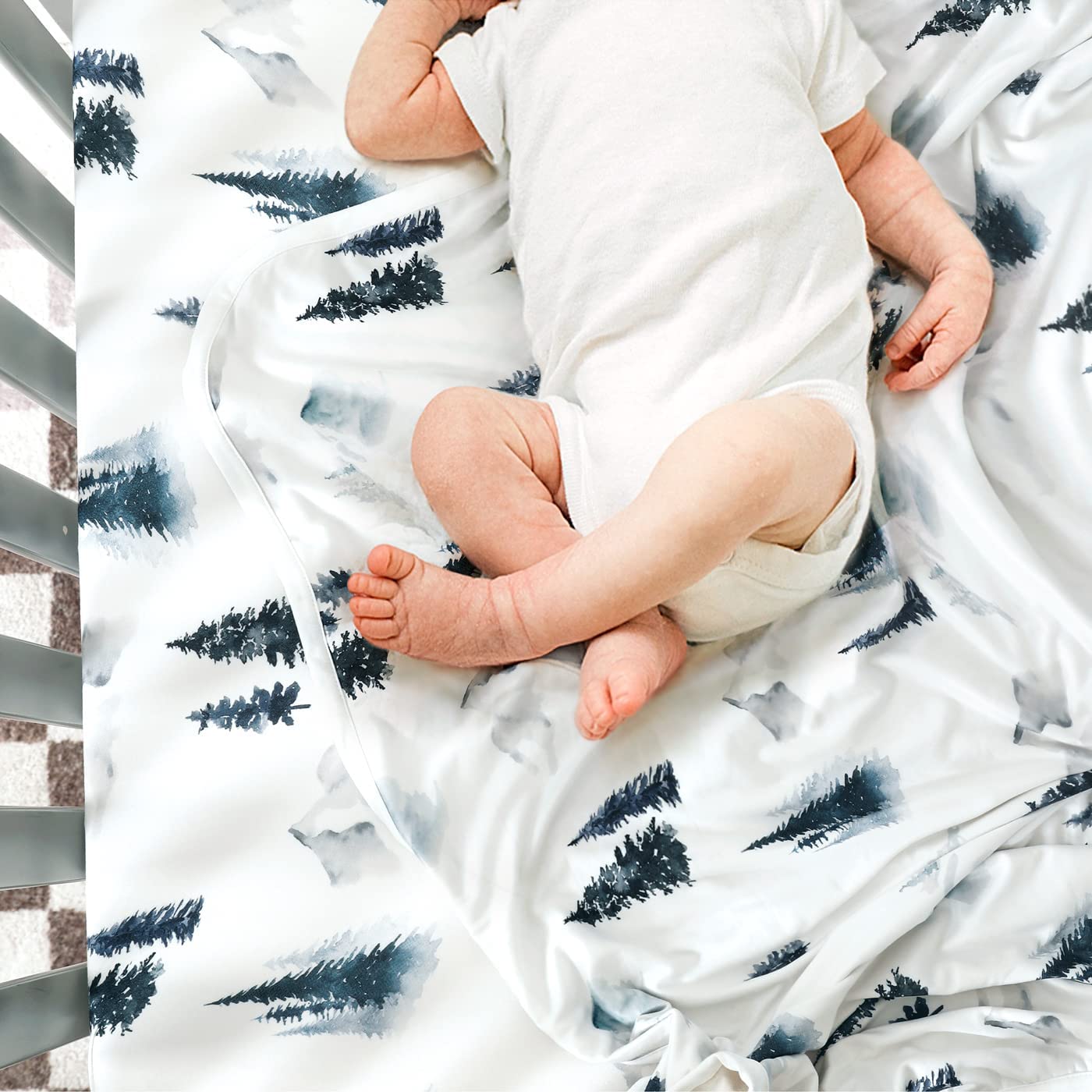 GRSSDER Swaddle Blankets 2 Pack Baby Boys Deer Forest
