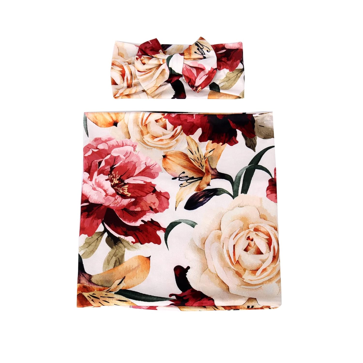 Galabloomer Flower Print Swaddling Blankets Set