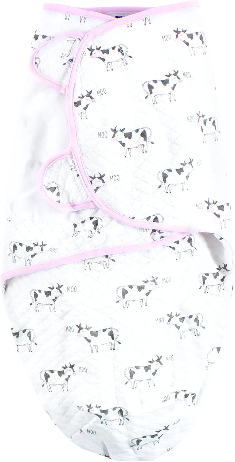 Hudson Baby Unisex Swaddle Wrap 3pk Farm Animals