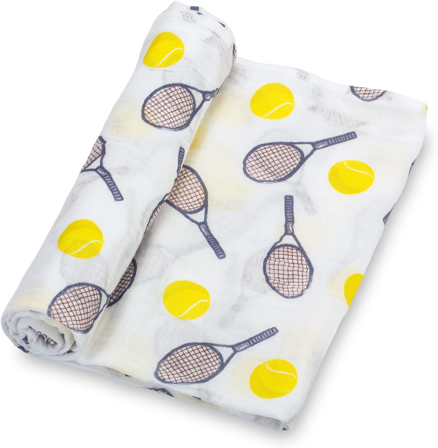 LollyBanks Tennis Print Swaddle Blanket