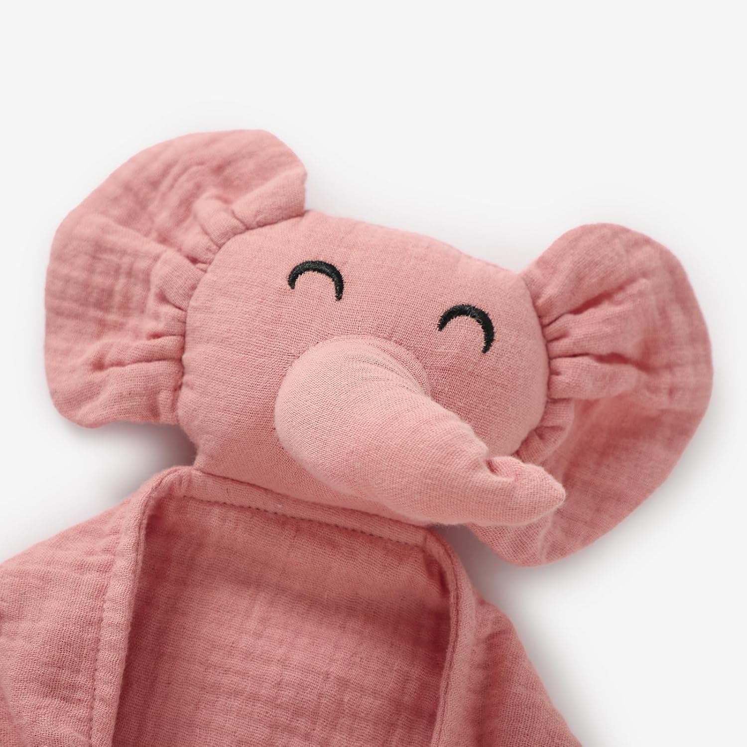 Organic Cotton Elephant Lovey Blanket for Babies