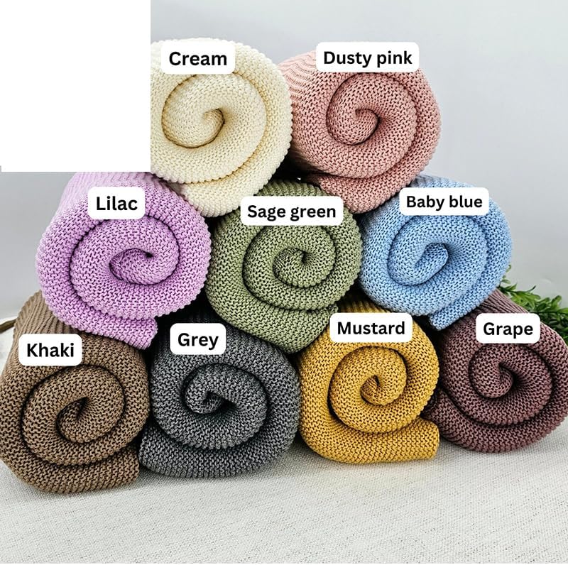 NAZENTI Personalized Baby Girl Blanket with Embroidered Name