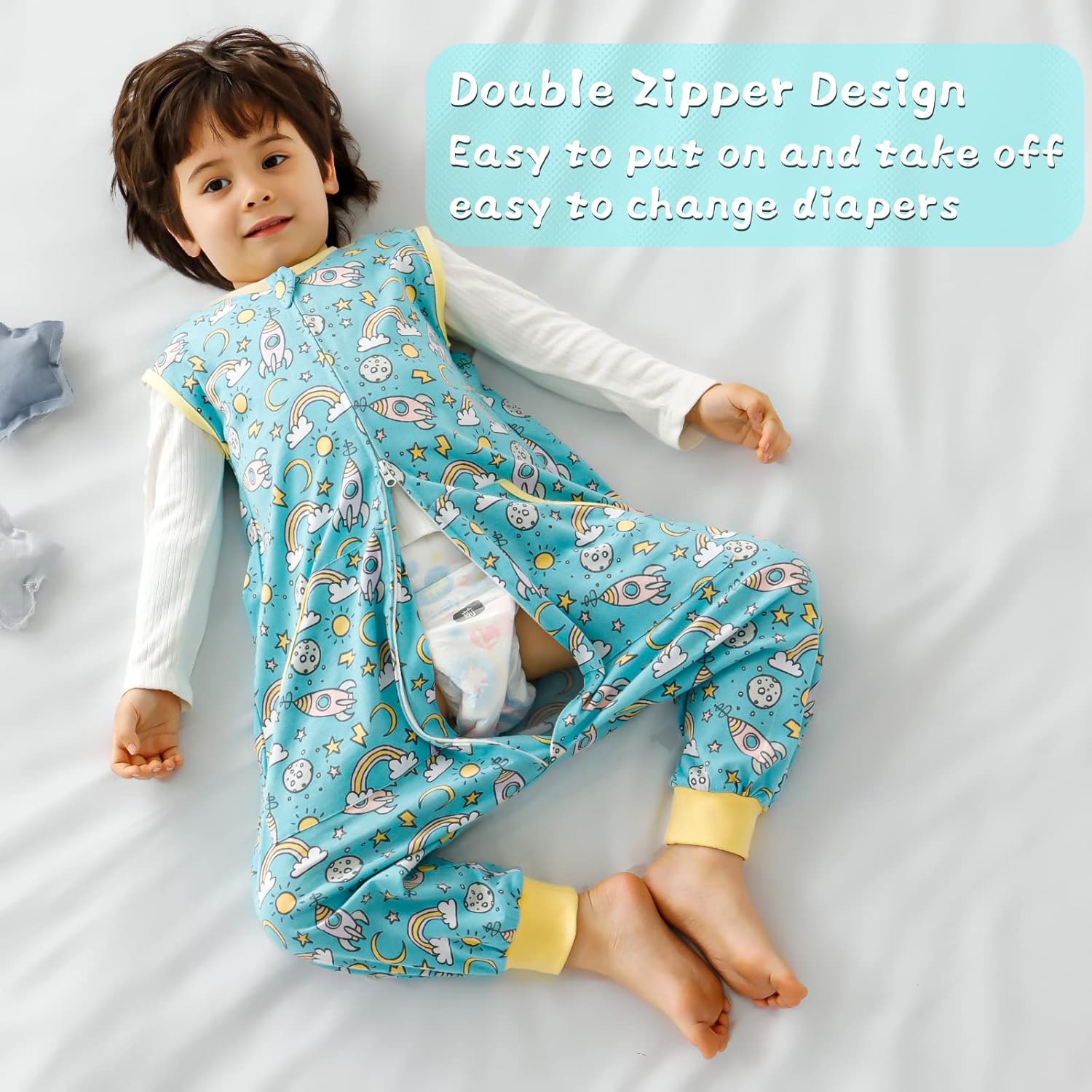 WONDAY Baby Toddler Sleep Sack with Feet