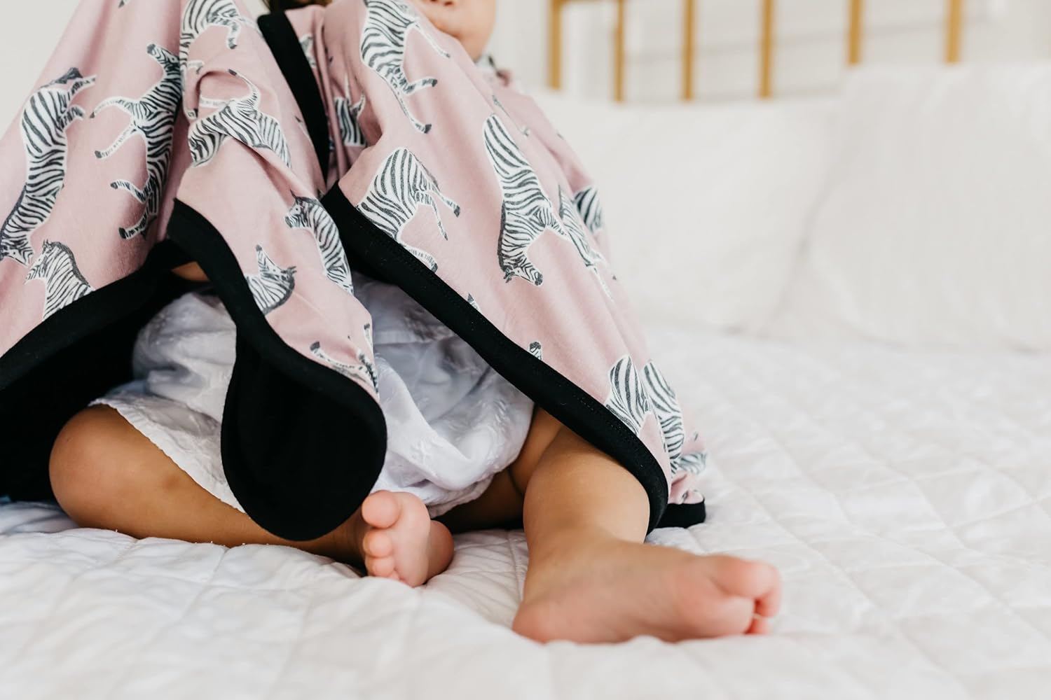 Copper Pearl Zella Three-Layer Baby Blanket - 46x46 Soft Breathable