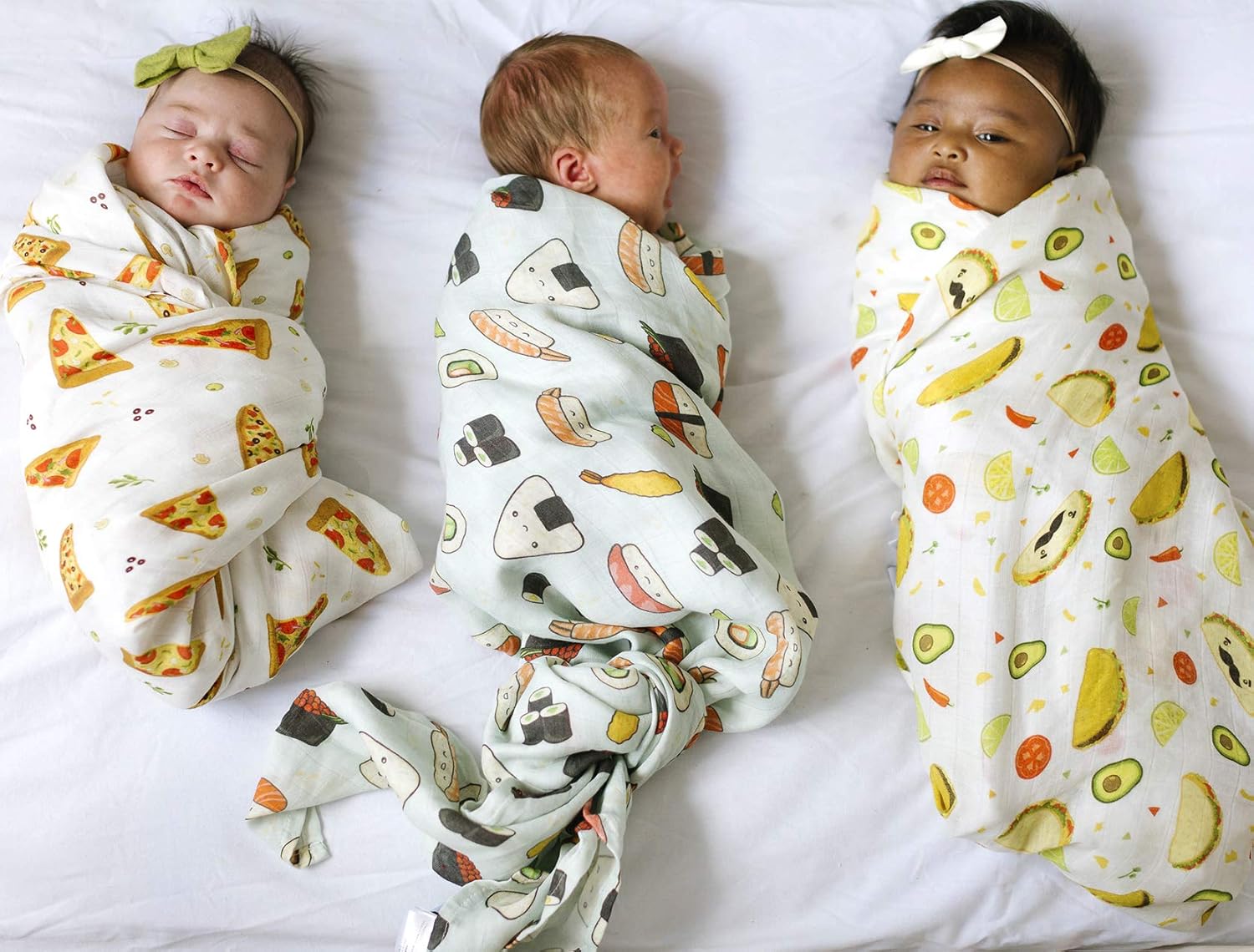 Loulou Lollipop Taco Design Baby Swaddle Blanket