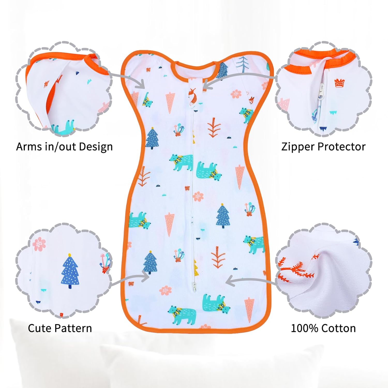 Roksuma Transition Swaddle 3-6 Months 2-Pack 1