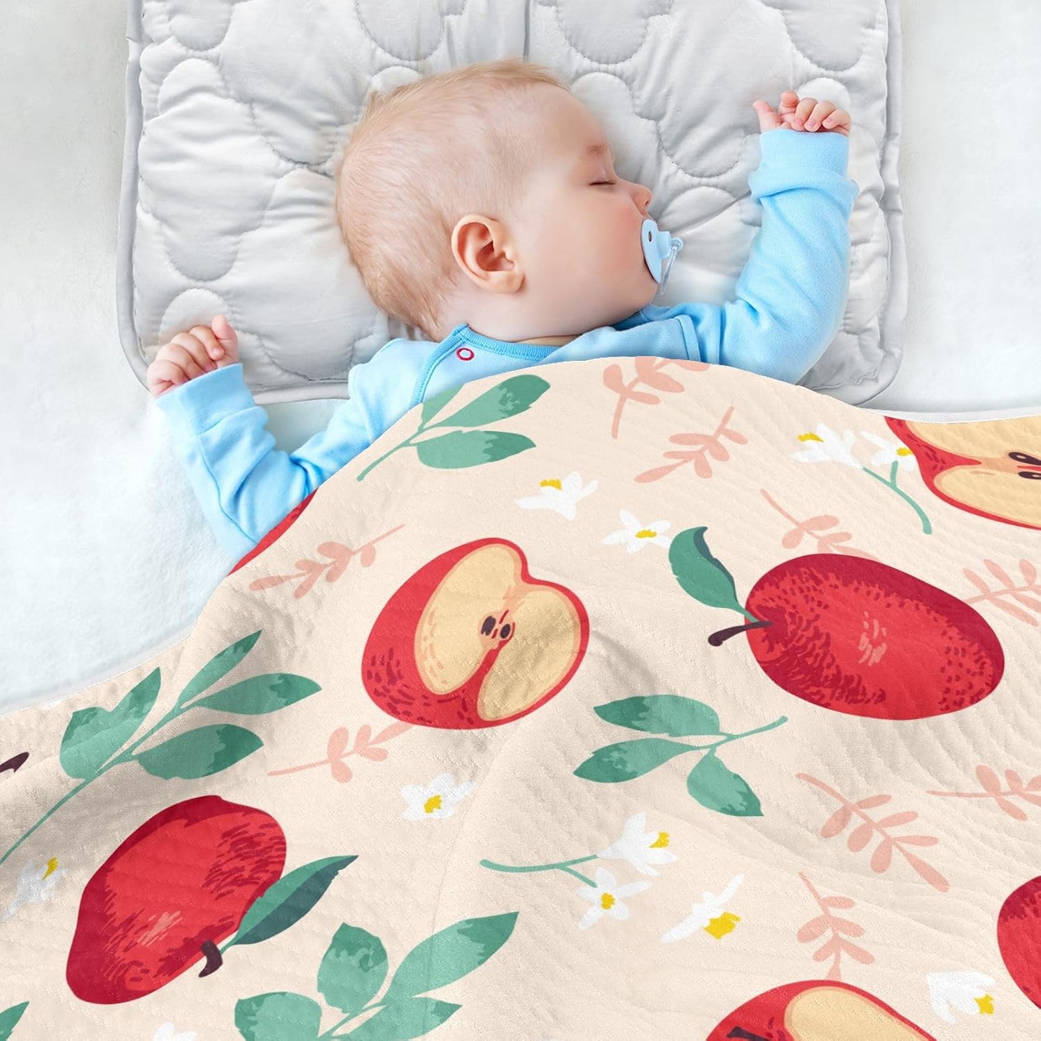 KICPOAY Swaddle Blanket 30x40 Inch Soft Cotton Breathable Muslin Baby Blanket