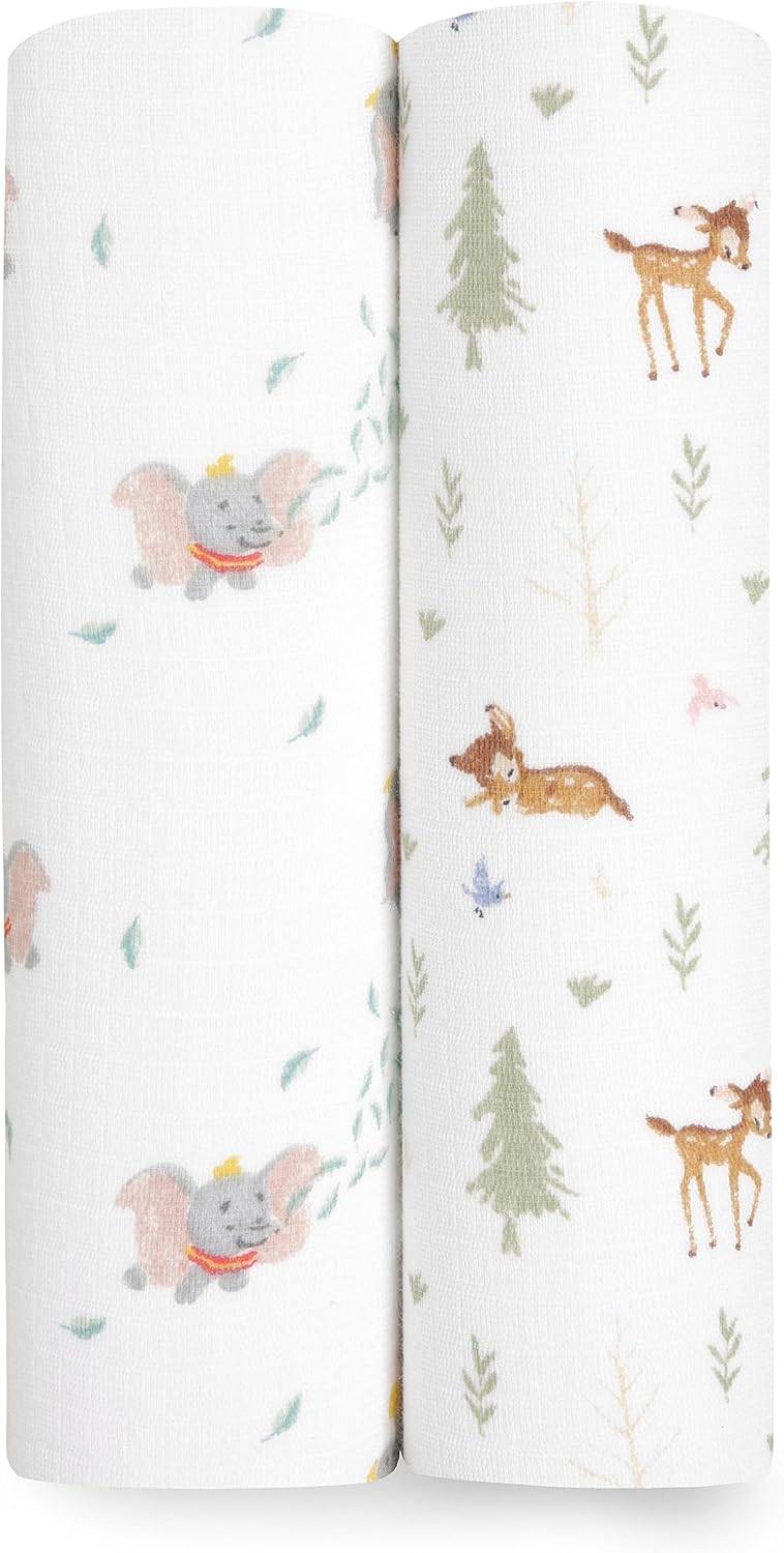 aden anais Disney Friends Muslin Swaddle Blankets 2 Pack