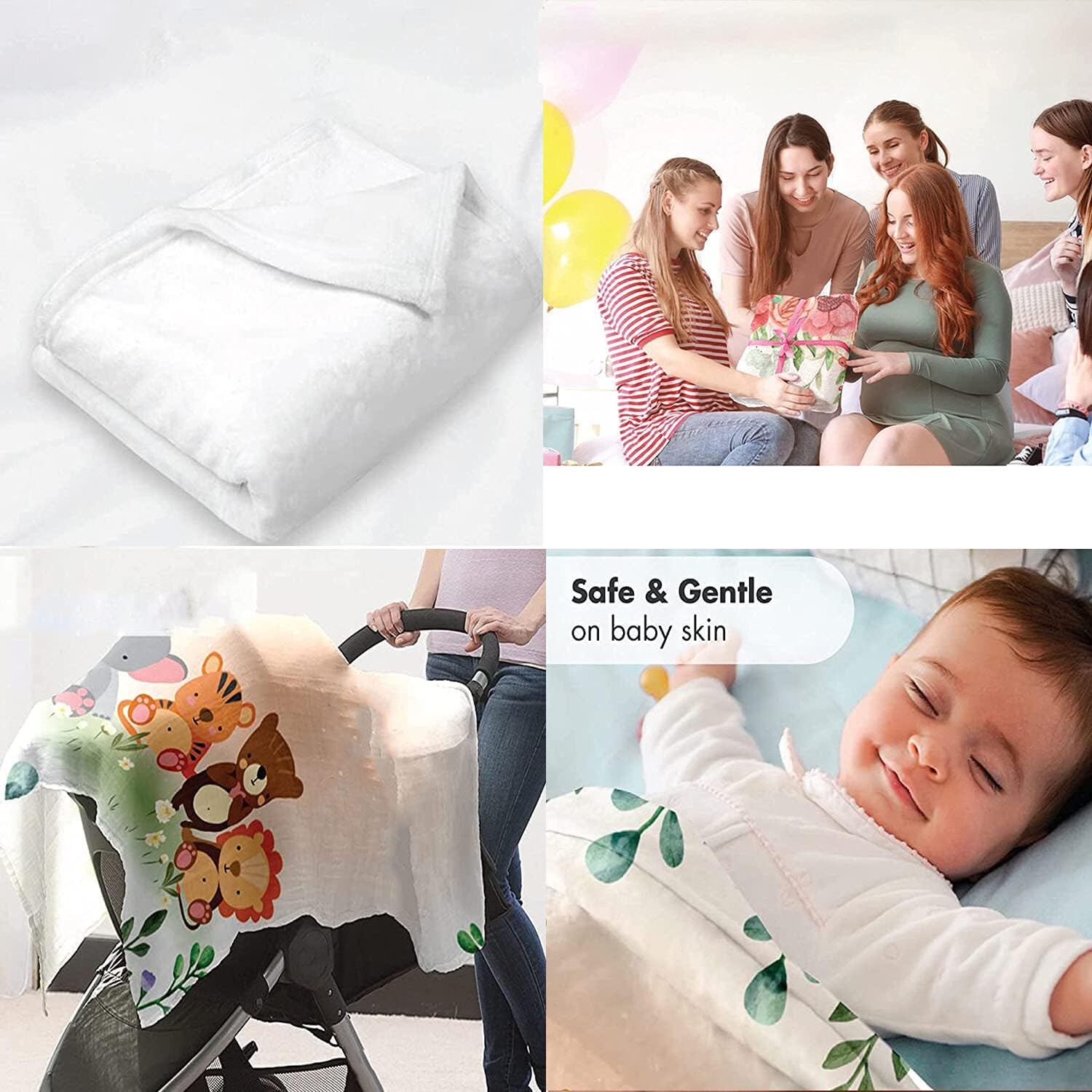 XOZOTY Vintage Southern Magnolias Baby Blanket