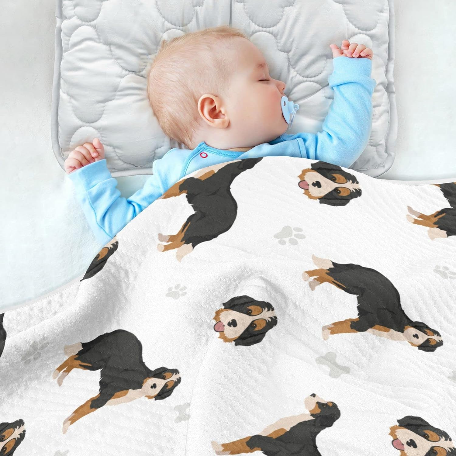 Soft Cotton Swaddling Blanket for Babies and Pets 30X40 in