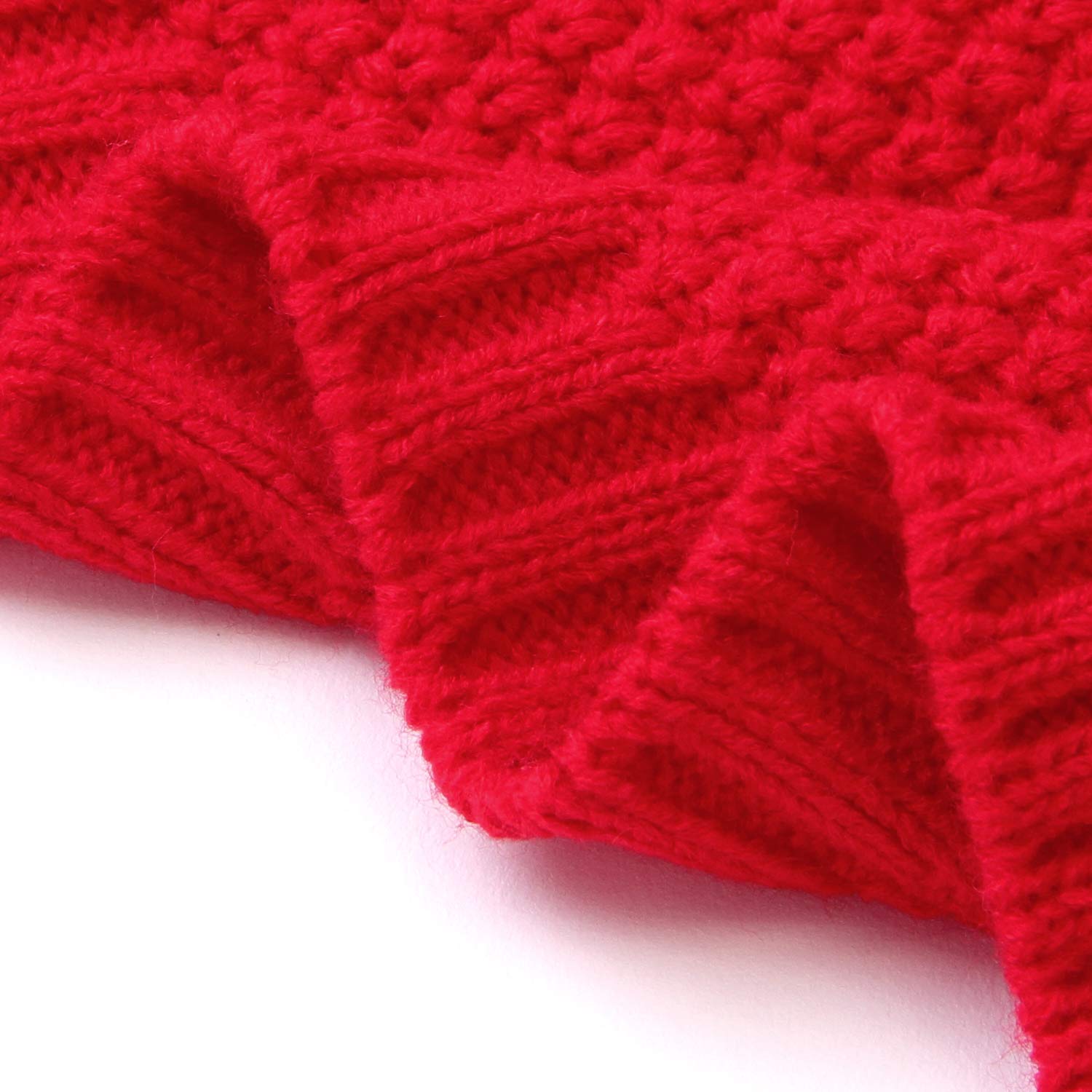 Mimixiong Red Baby Blanket 40x30 Inch Knit