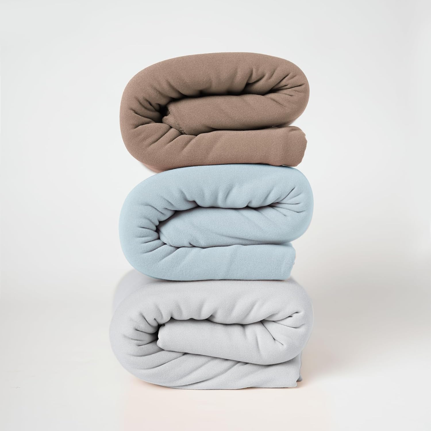 MairMore Baby Swaddle Blanket with Beanie Set Brown 1