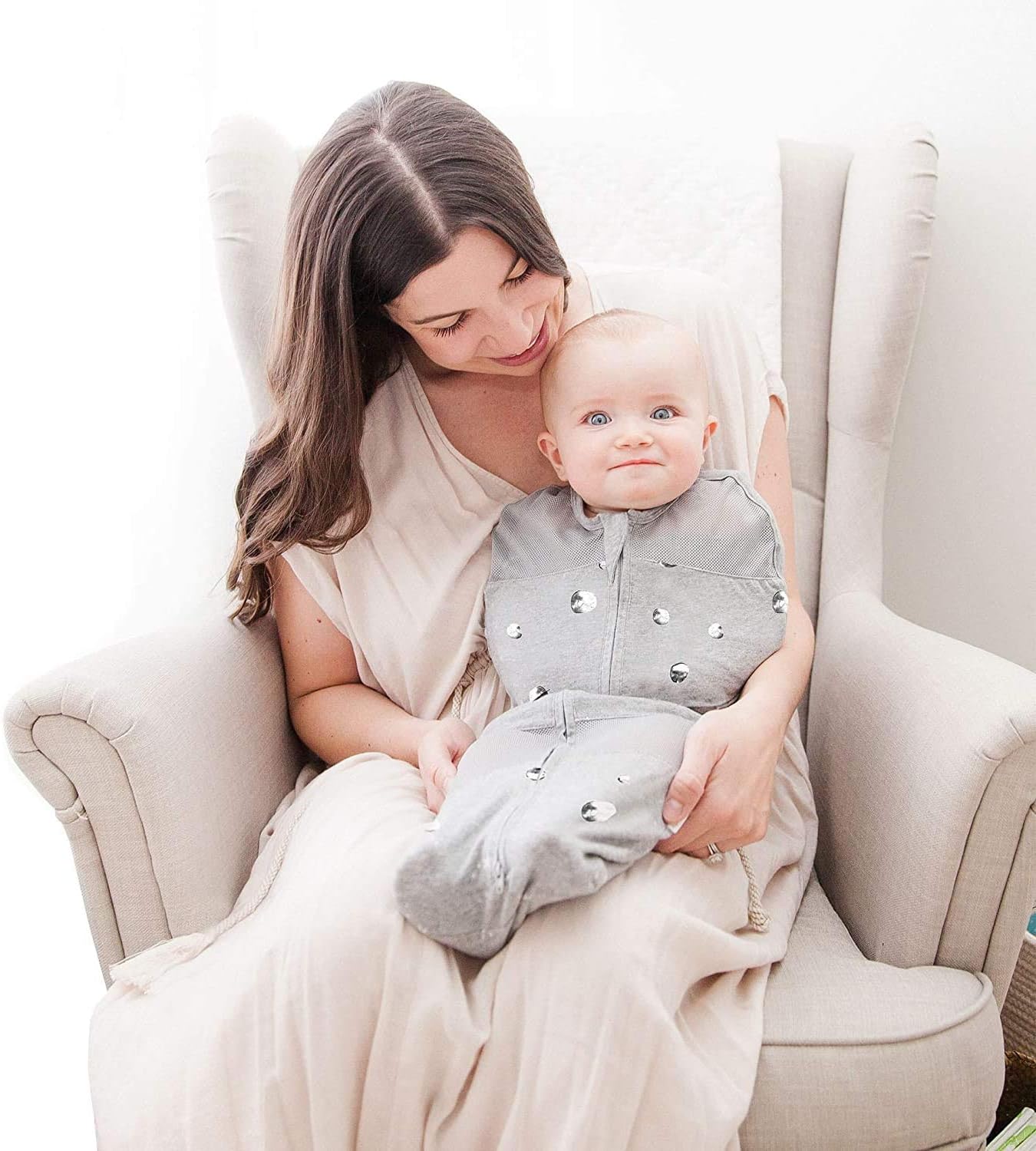 Happiest Baby Sleepea 5-Second Swaddle - Large Organic Cotton 1