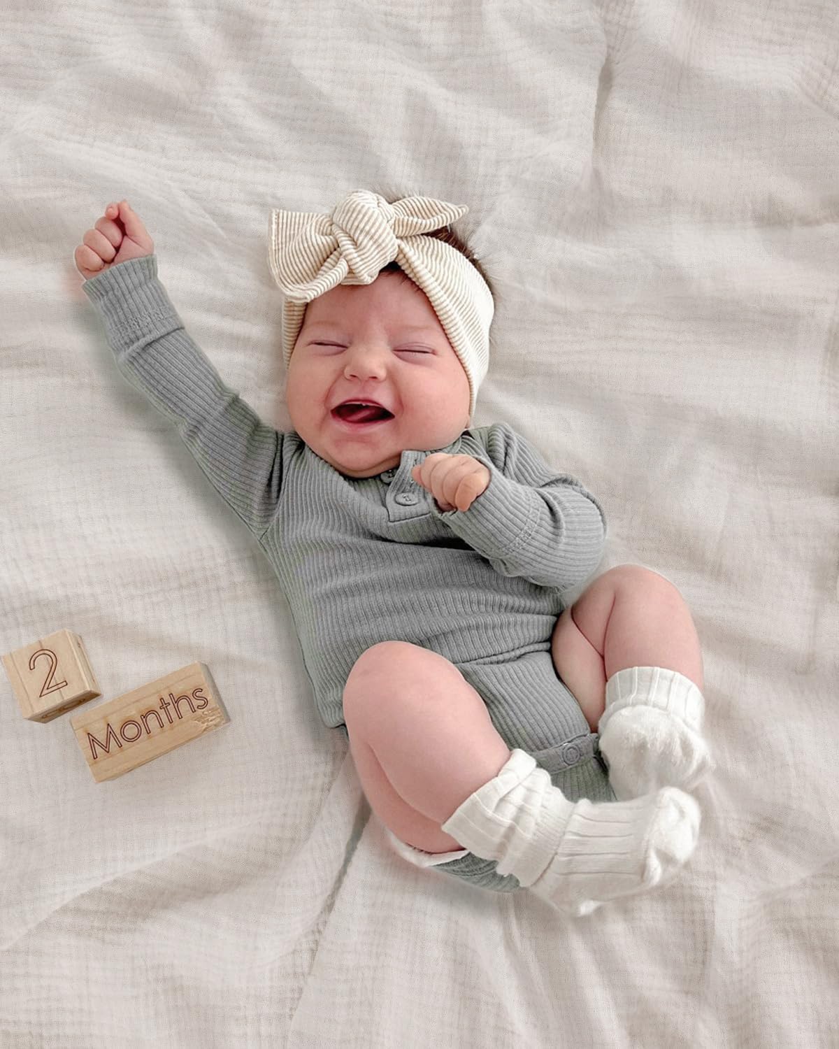 Meowcards Muslin Swaddle Blanket - 47x47 Inches Boho Style Unisex Newborn Essentials