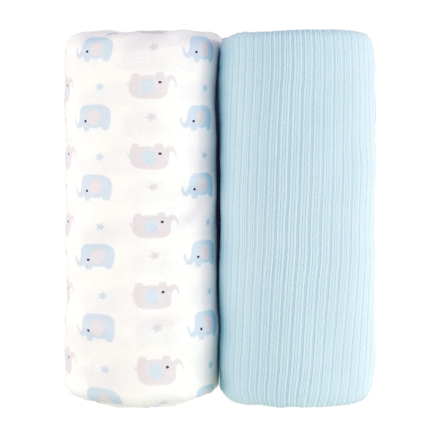 Viviland Elephant Swaddle Blanket 40 x 30 Inches 2 Pcs