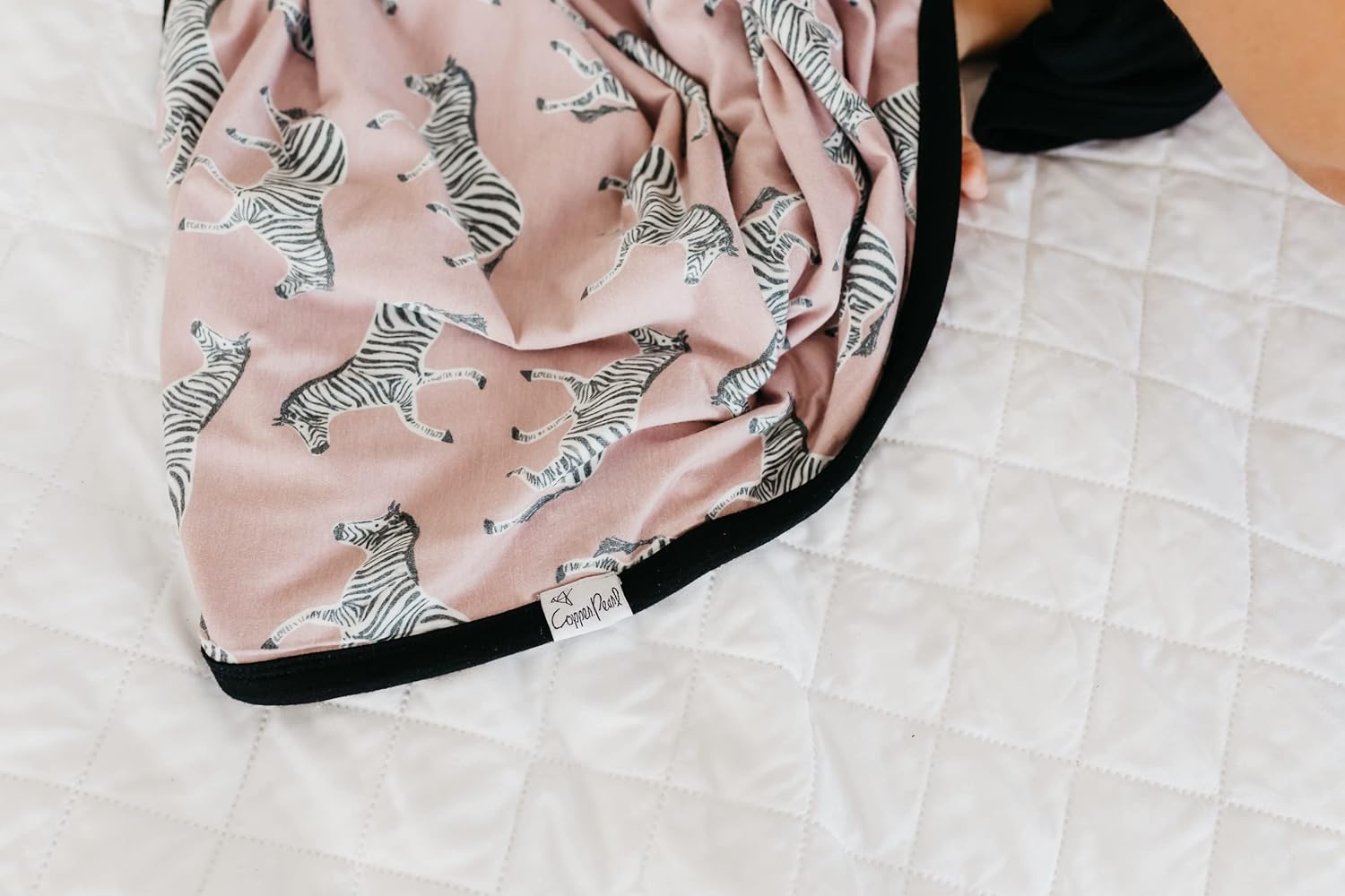 Copper Pearl Zella Three-Layer Baby Blanket - 46x46 Soft Breathable