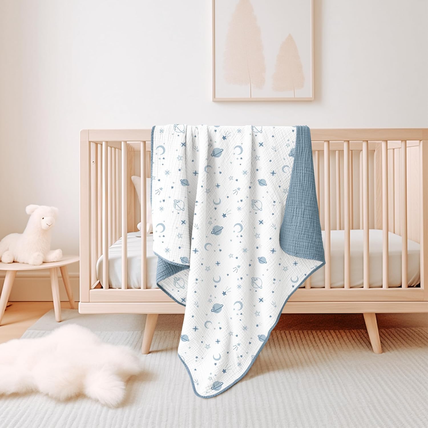Konssy Muslin Blanket 40x36 Star Pattern