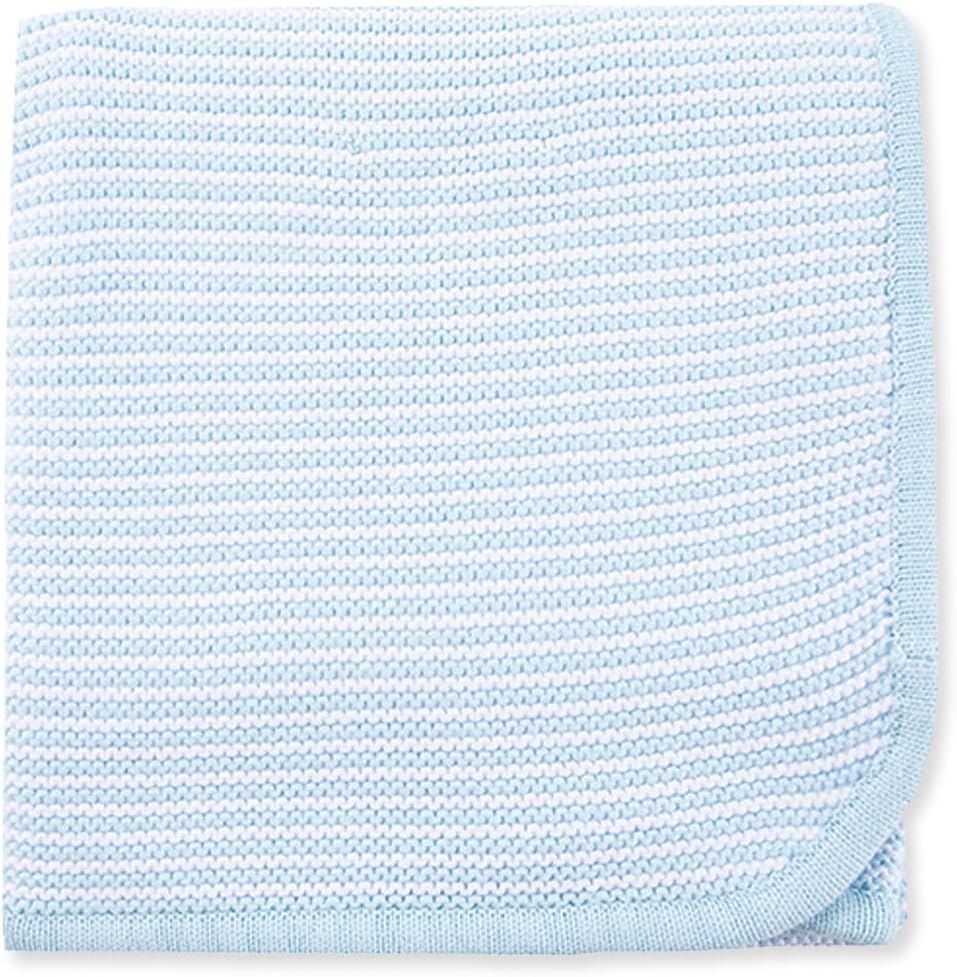 Little Me Baby Boys Textured Stripe Stroller Blanket 30x40 Inches
