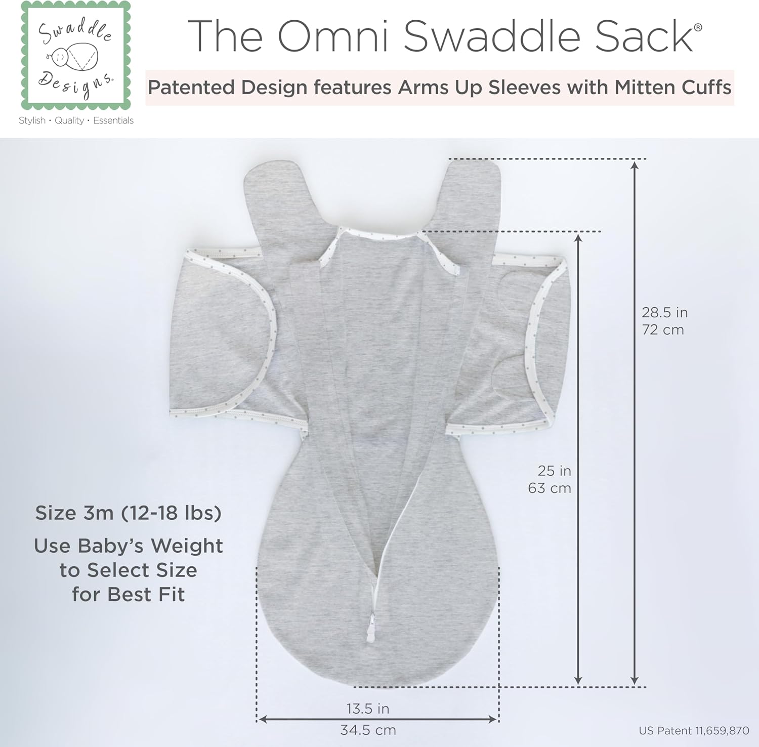 SwaddleDesigns 6-Way Omni Swaddle Sack for Newborn 1