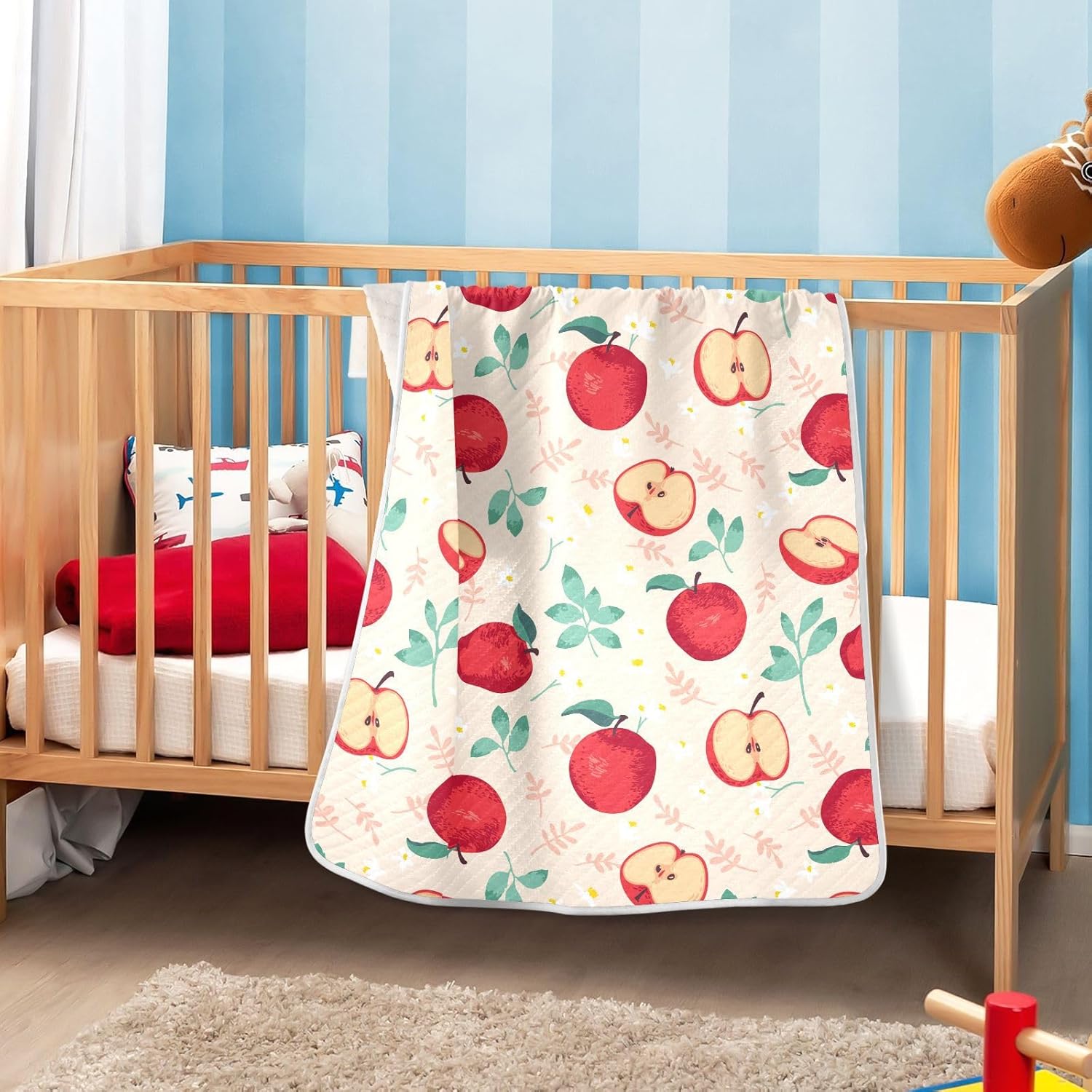 KICPOAY Swaddle Blanket 30x40 Inch Soft Cotton Breathable Muslin Baby Blanket