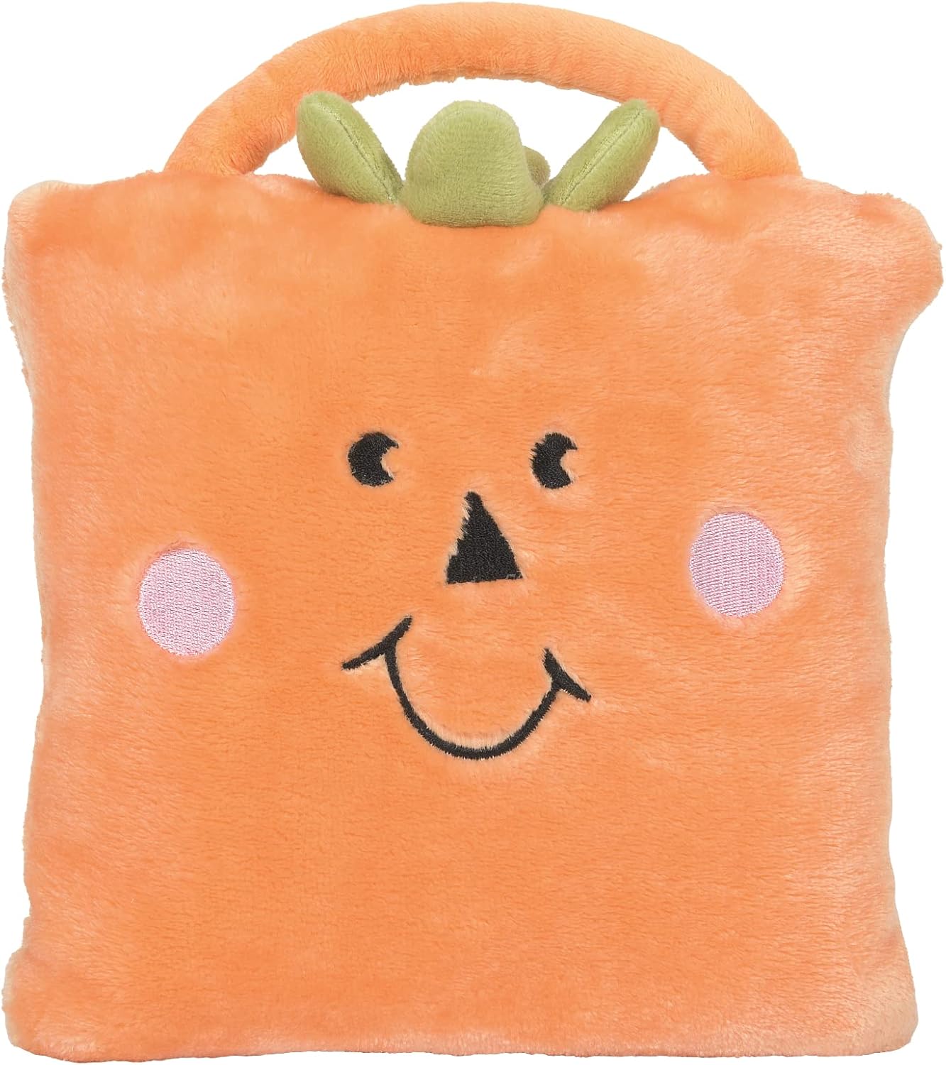 Enesco New Baby Pumpkin Travel Blanket - Soft Foldable 24x24 Inch