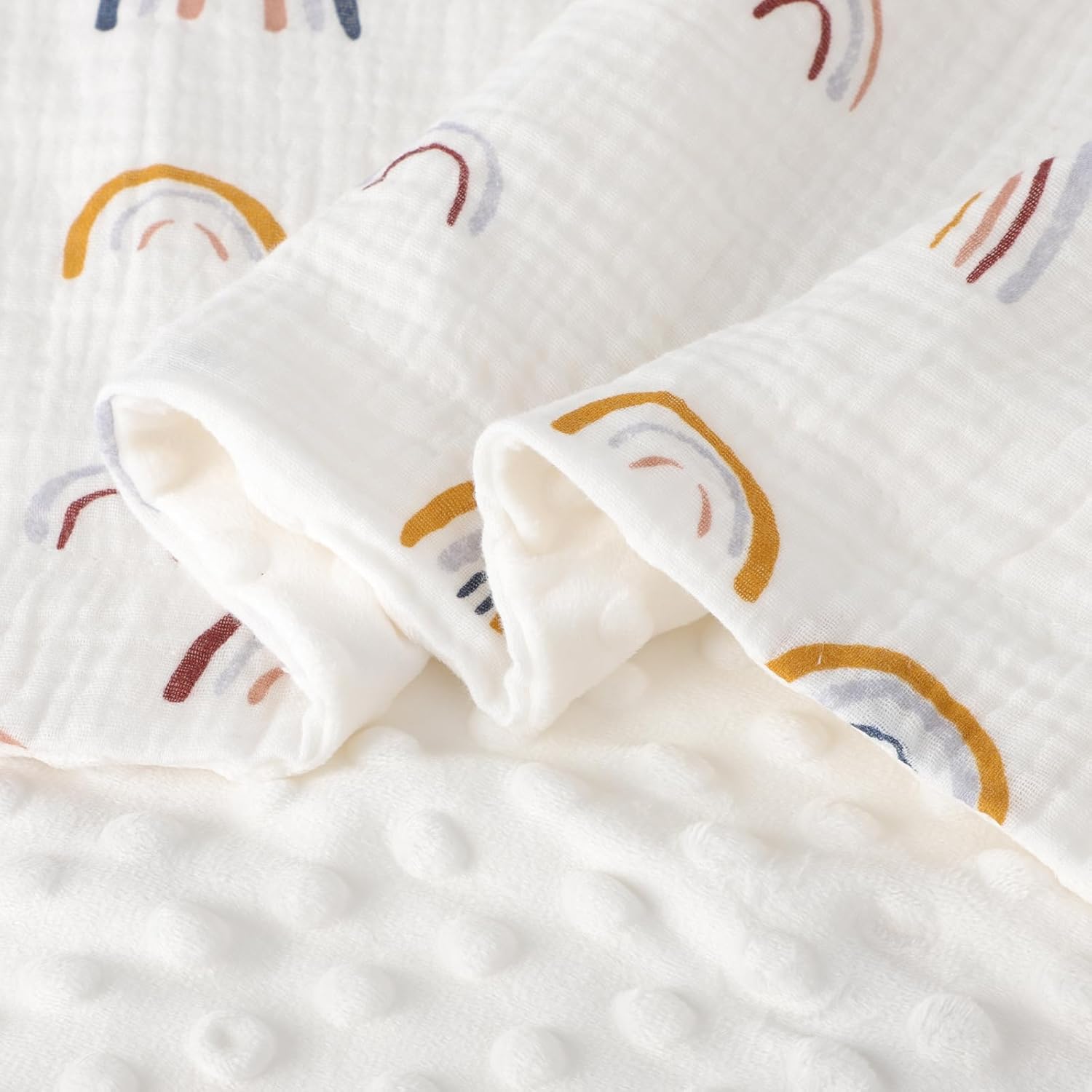 Knirose Fluffy Back Swaddle Blanket for Newborn Baby