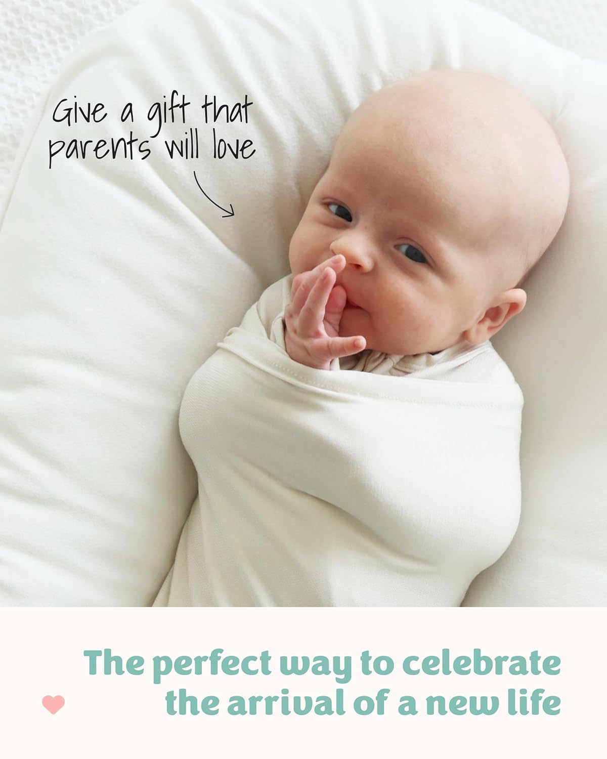 Caden Lane Oat Beige Bamboo Swaddle Blanket