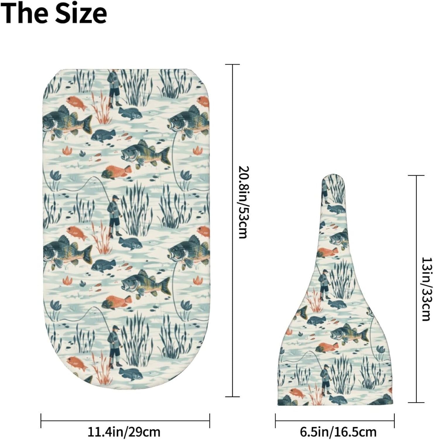 Muishi River Bass Fishes Swaddle Blanket Hat Set 1