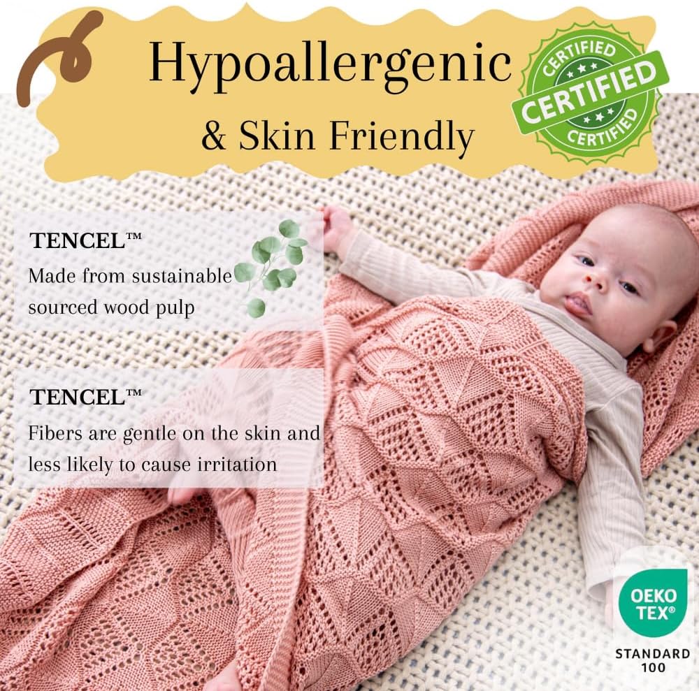 Little Dedi Hypoallergenic Blanket - 30x40 Inches Green Thermal-Regulating