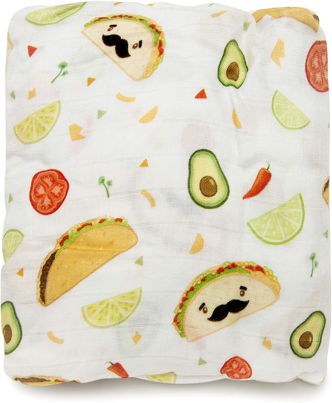Loulou Lollipop Taco Design Baby Swaddle Blanket