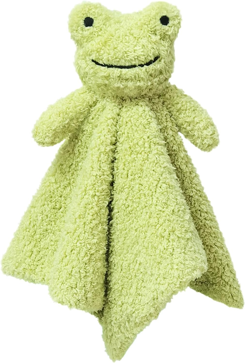 Doindute Baby Green Frog Security Blanket 14 Inches Plush Stuffed Animal