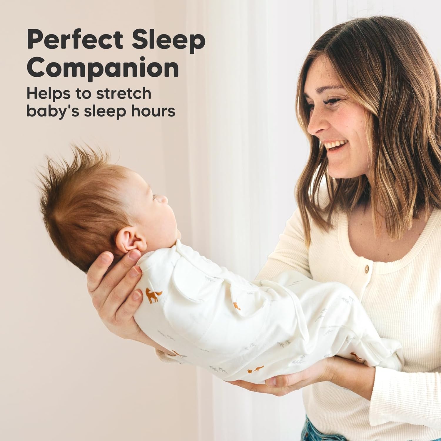 KeaBabies Baby Swaddle Sleep Sack - 3-Pack Zippy Swaddles for Newborns