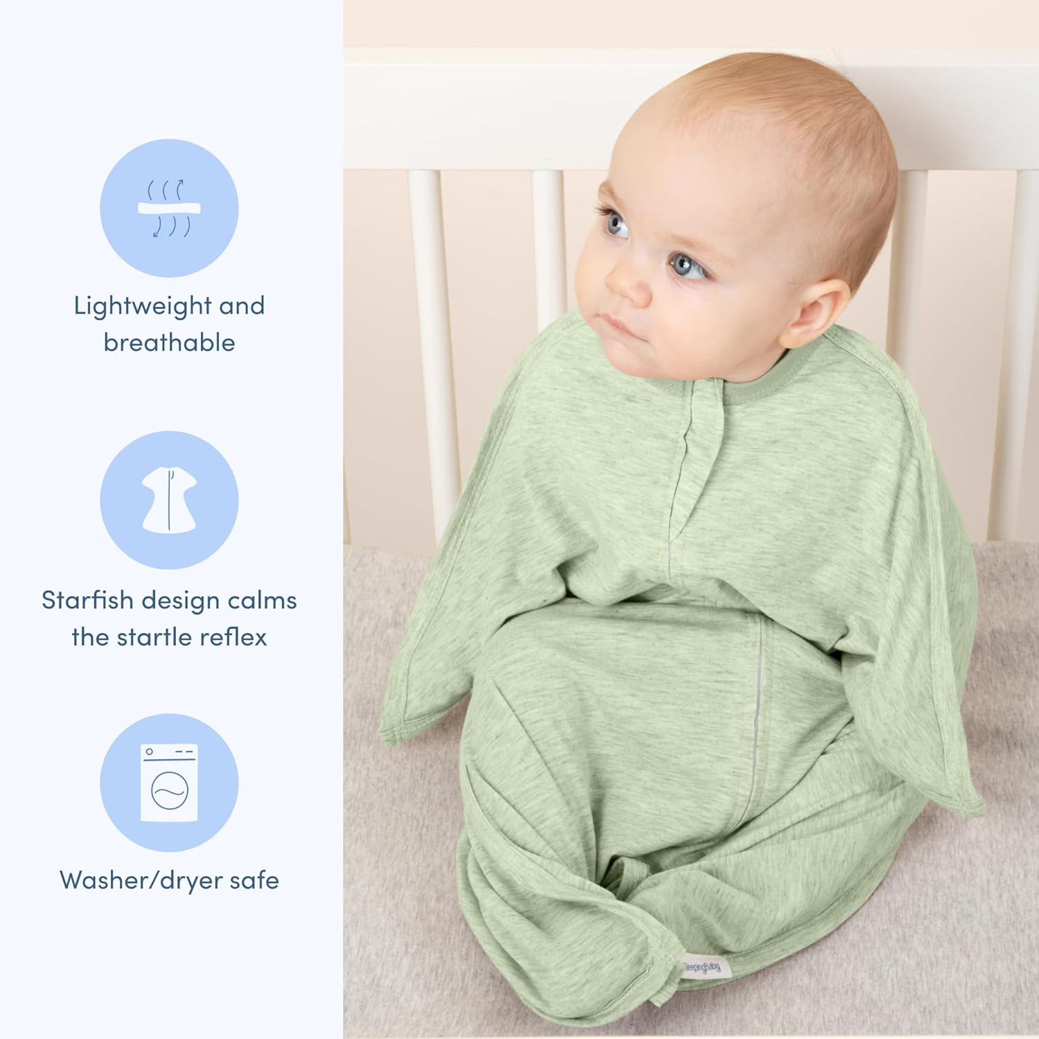 SleepingBaby Zipadee-Zip Transition Swaddle - 4-8 Month