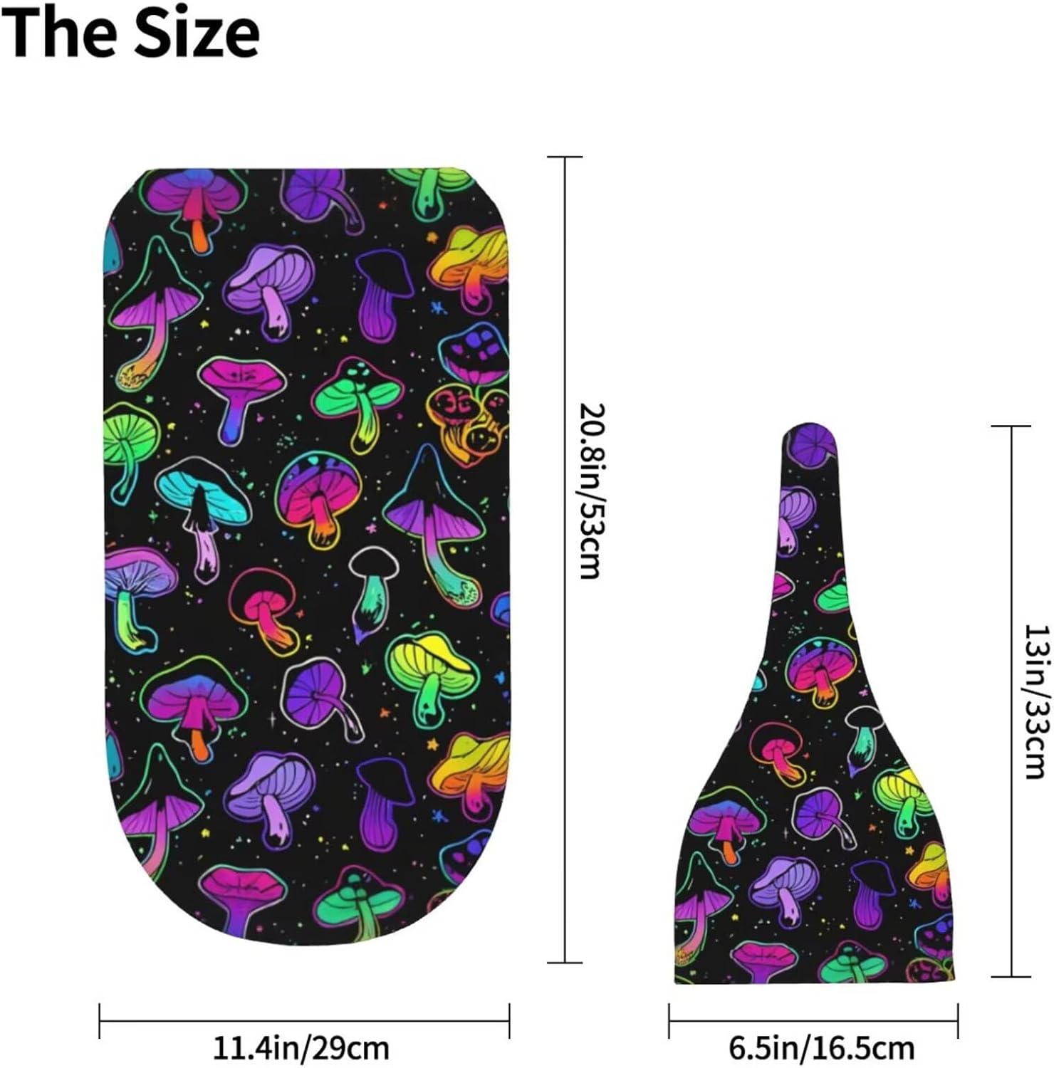 Mushroom Shape Swaddle Blanket Beanie Hat Set for Newborns