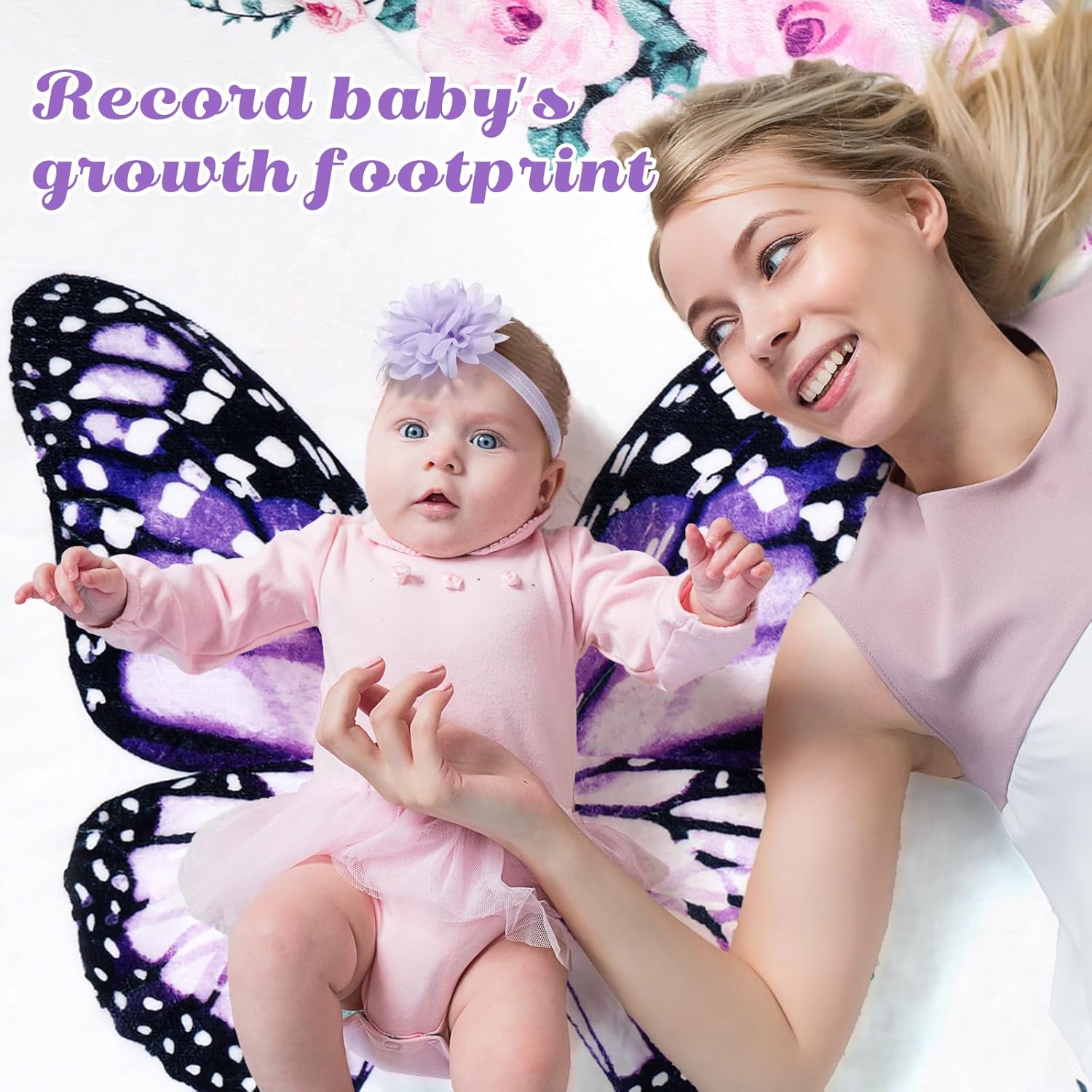 Chumia 6 Pcs Monthly Milestone Blanket Set