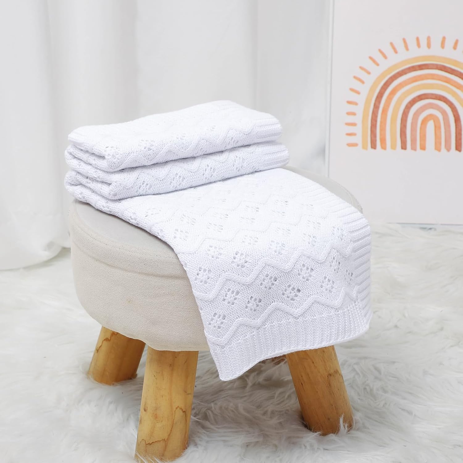 Mimixiong Soft Baby Swaddle Blanket 40x30 Inches