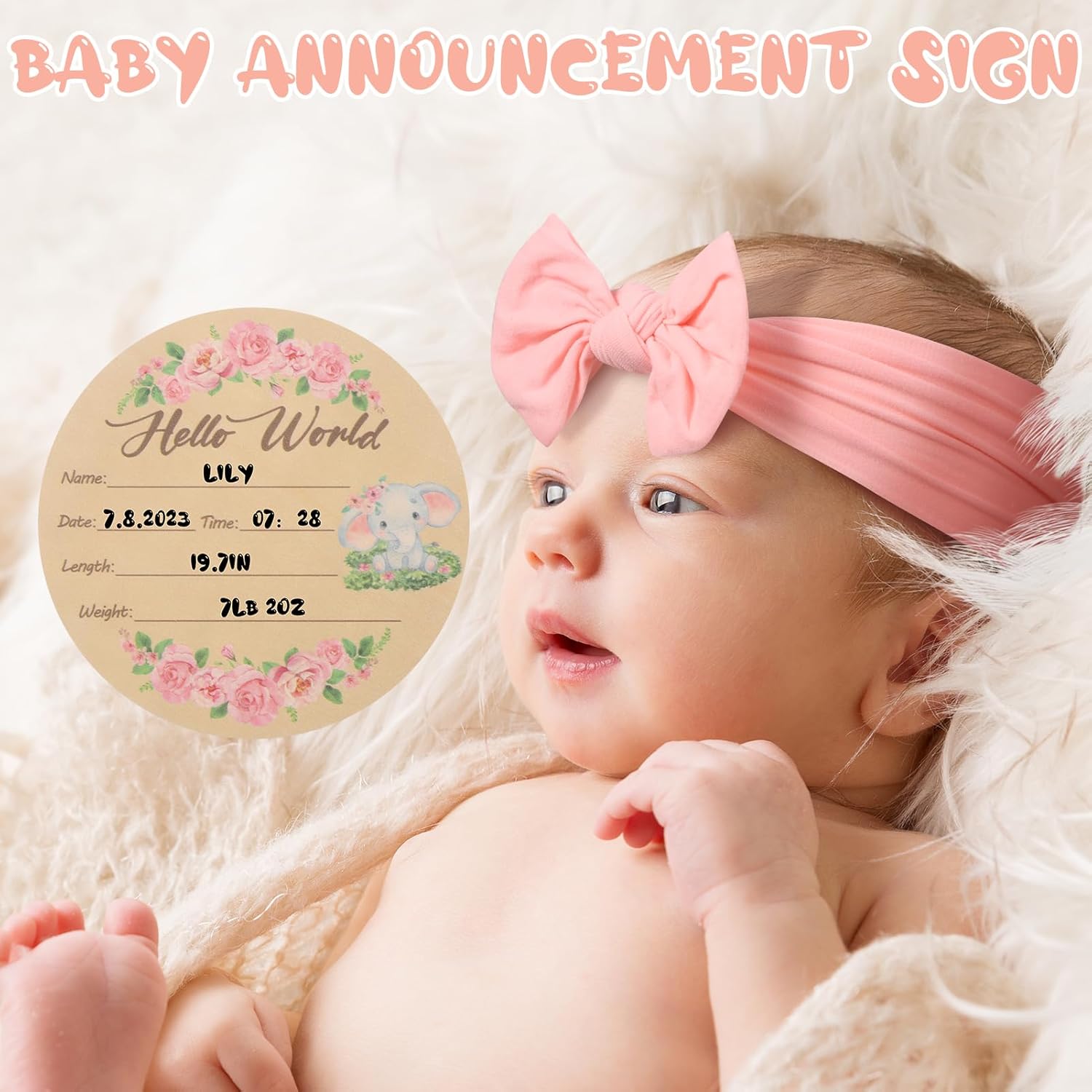 Auidy_6TXD Baby Milestone Blanket with Signs