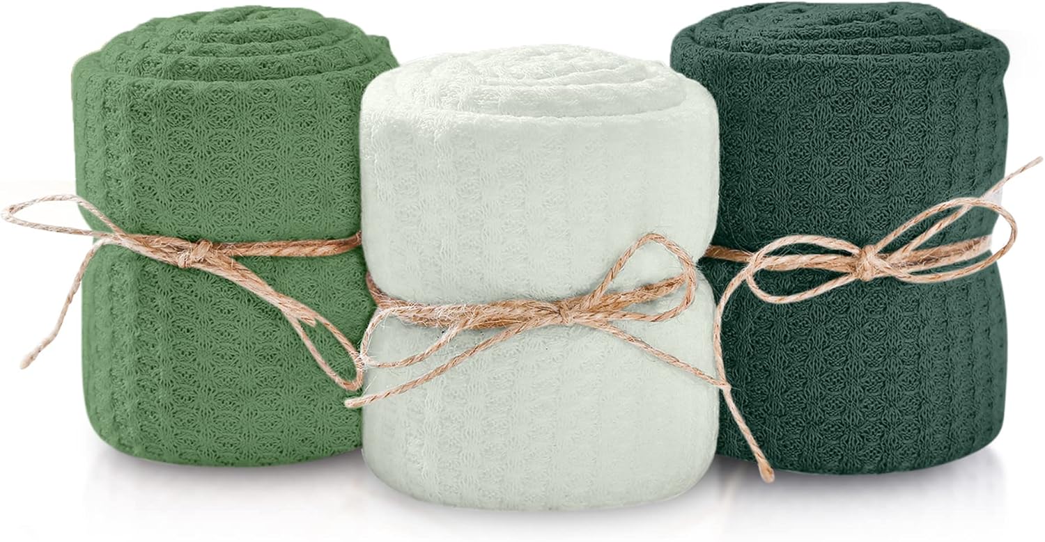 First Landings Newborn Swaddle Blankets - 3-Pack Gender Neutral 16x64