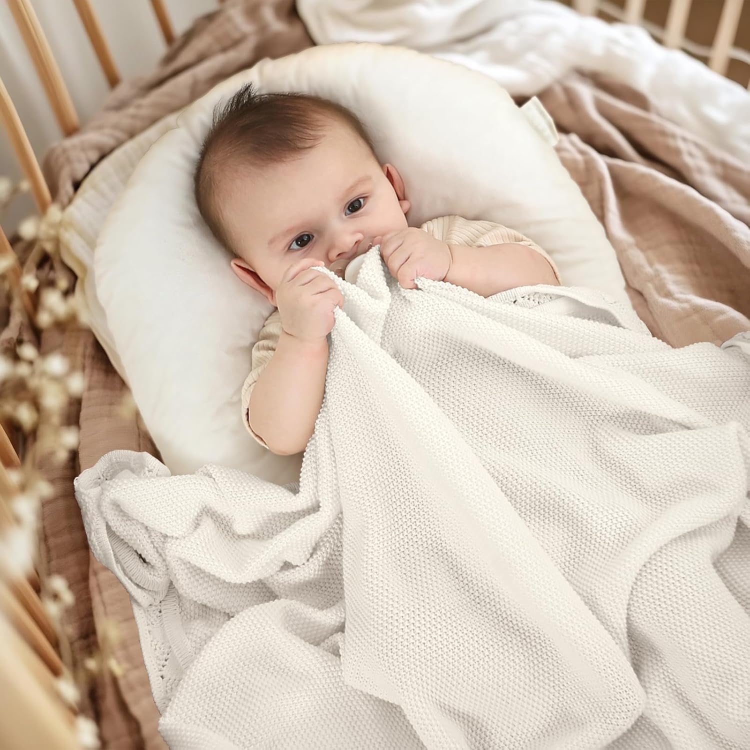 Pinuotu 100 Cotton Baby Blanket for Boys Girls