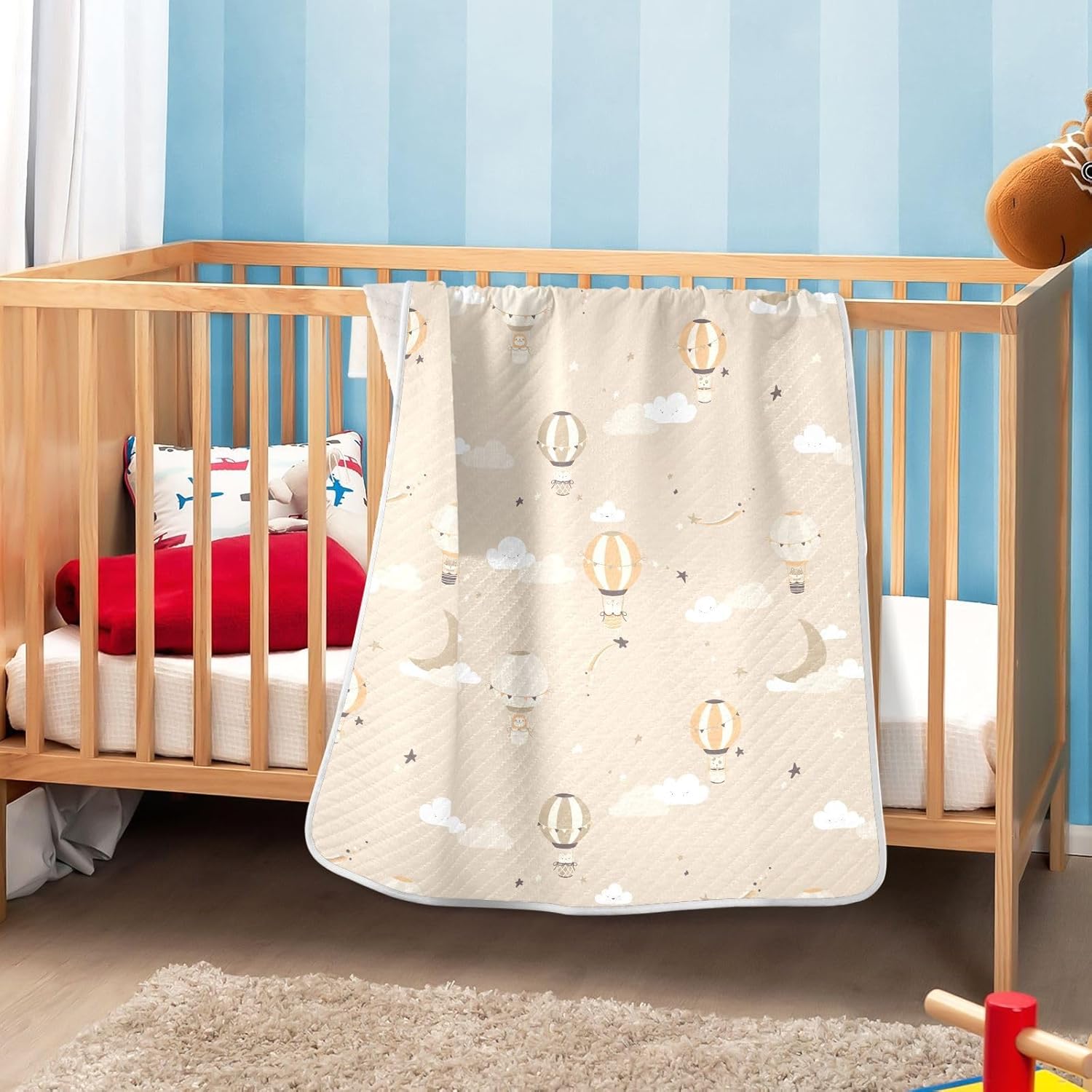 Coikll Cute Hot Air Balloon Baby Blanket 30x40 Inches