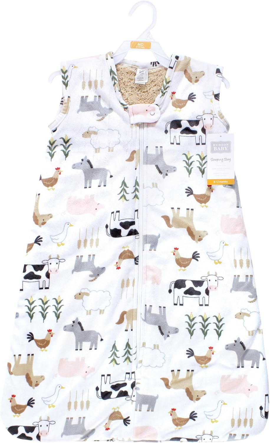 Hudson Baby Mink Faux Fur Sleep Sack for Warmth