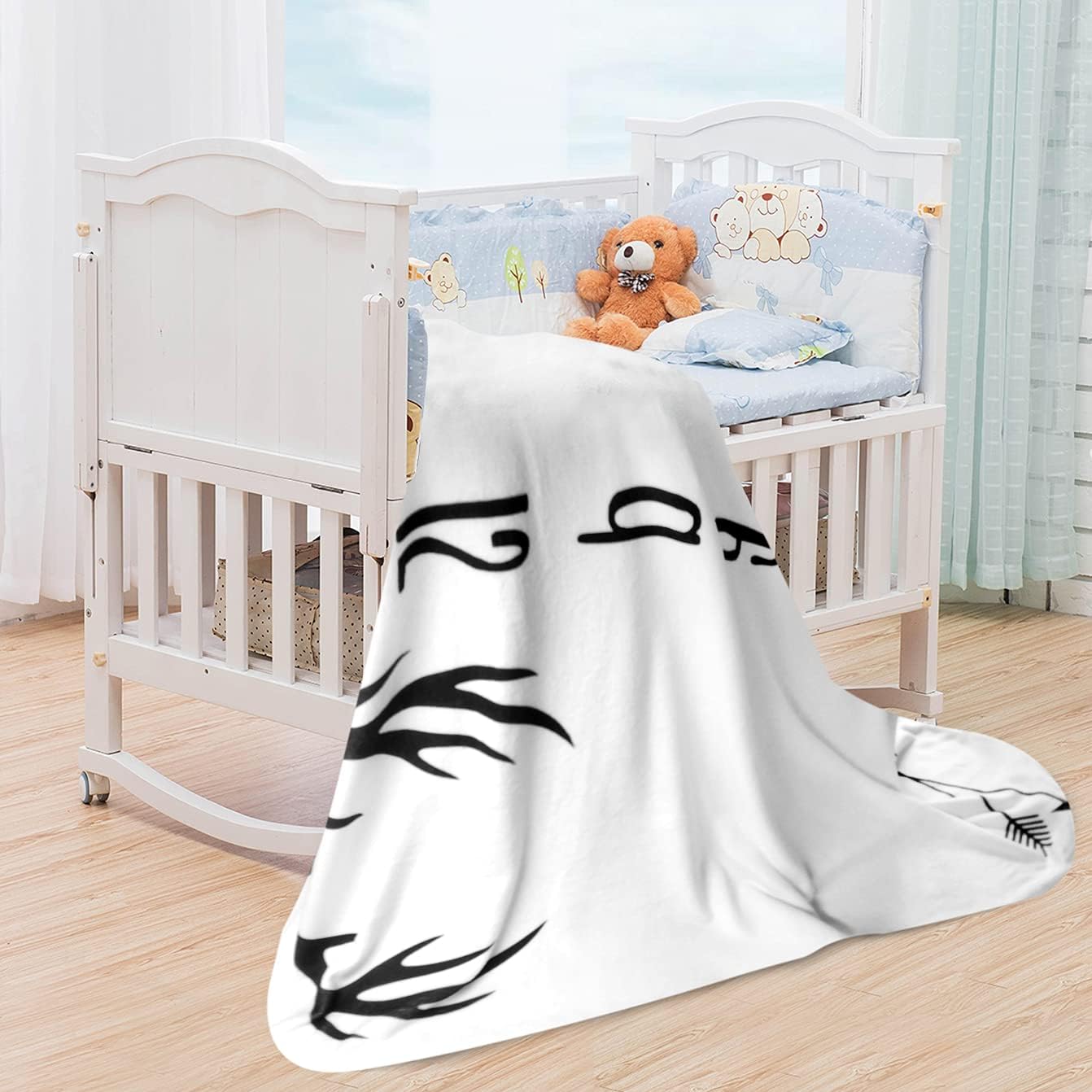 Tebaby Baby Milestone Blanket Deer Neutral 51x40