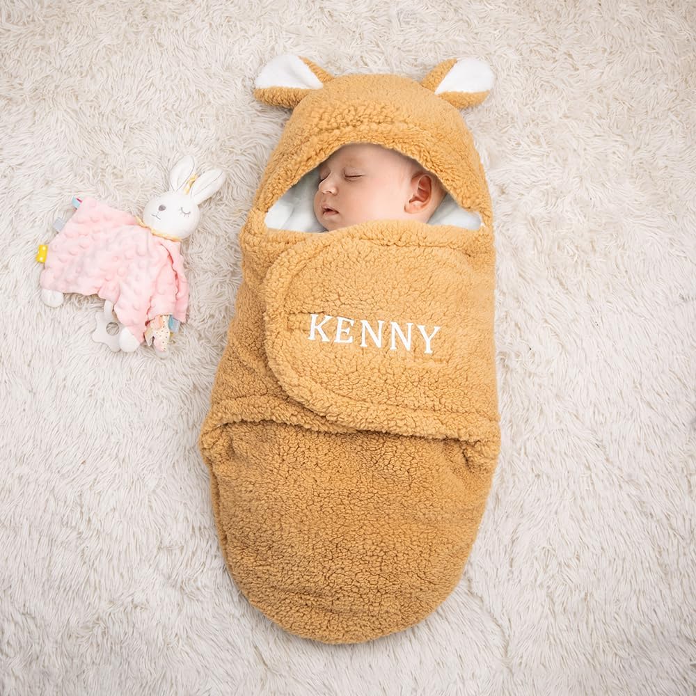 Custom Name Swaddles for Newborns Baby Blanket